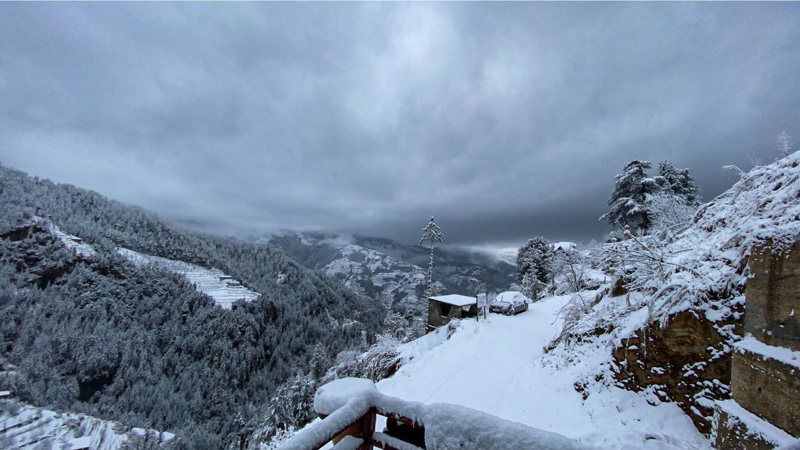Snow view from Alpine Crest Homestay